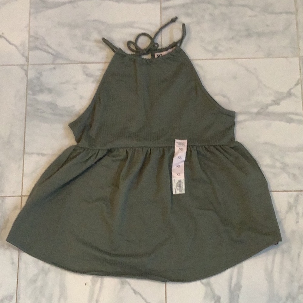 Olive Green Top